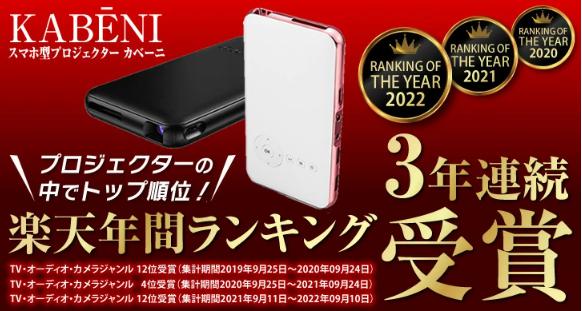 モバイルプロジェクターはこんなに小さく！？ カベーニの紹介